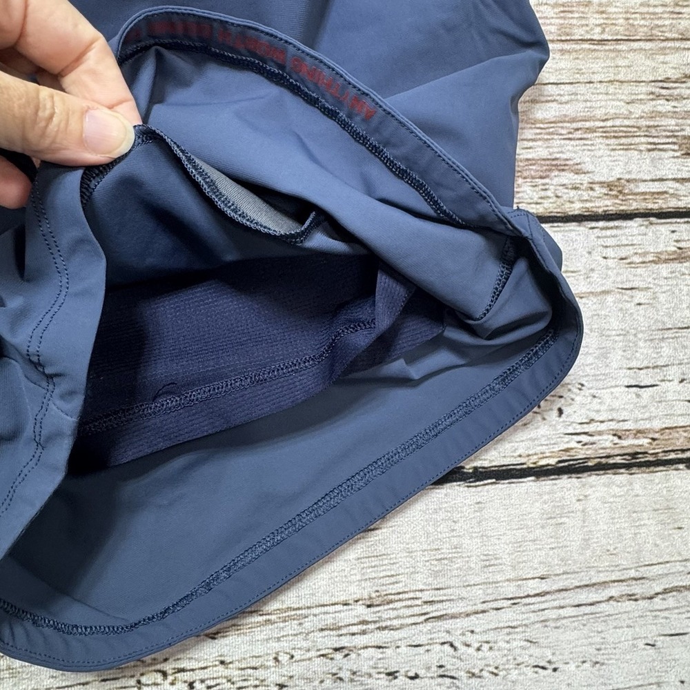 Rhone Mens Blue 5.5" Drawstring Hybrid Lined Active Sweat Shorts Size 2XL - Picture 7 of 7